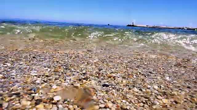 海底波海滩视频素材