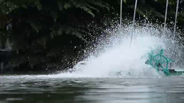 水处理涡轮设备视频素材