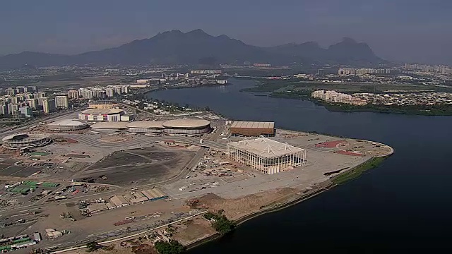 里约热内卢里约热内卢的Barra da Tijuca鸟瞰图视频素材