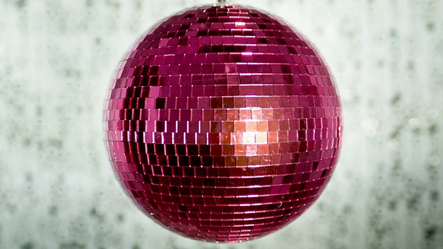 粉红discoball视频素材