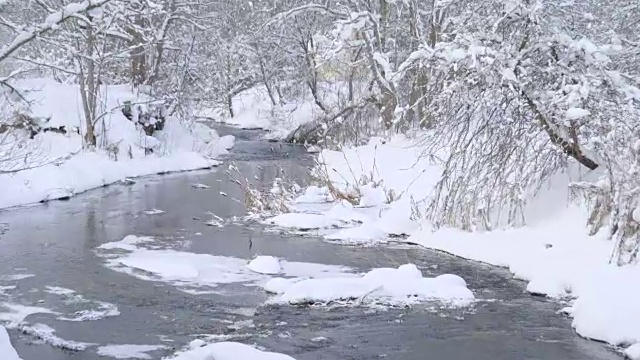 近距离观看维胡拉雪湖视频素材