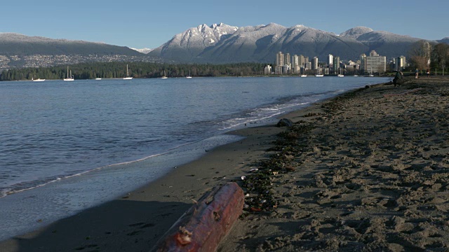 温哥华，雪山，Kitsilano 4K慢镜头视频素材