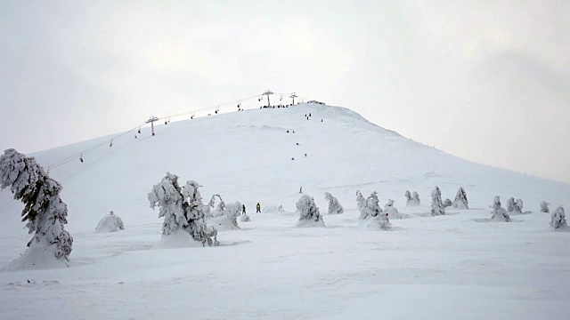 滑雪胜地视频素材