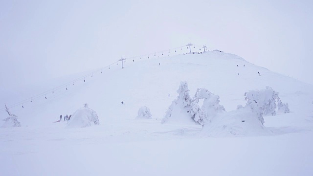 滑雪胜地视频素材