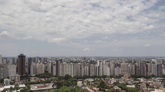 时间圈近距离拍摄鸟瞰图库里提巴天际线视频素材