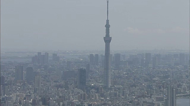 空中,东京Skytree视频素材