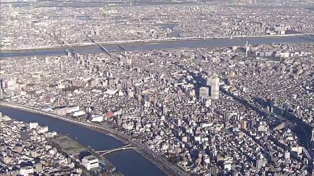 空中,东京Skytree视频素材