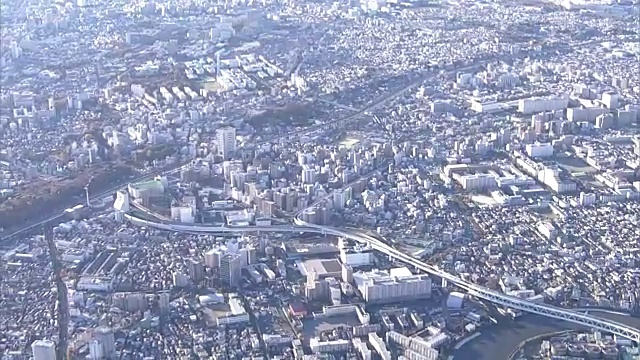 空中,东京市容;北区视频素材