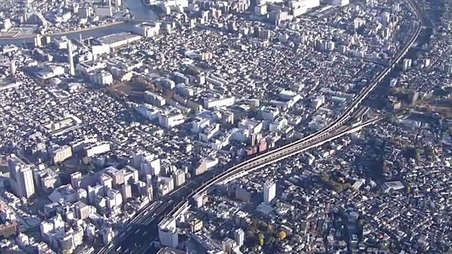 空中,东京市容;北区视频素材