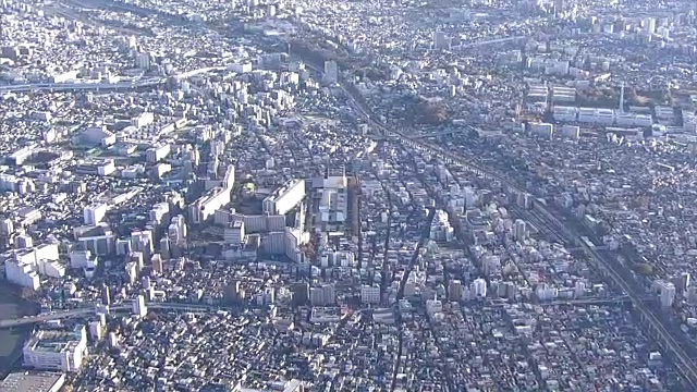 空中,东京市容;北区视频素材