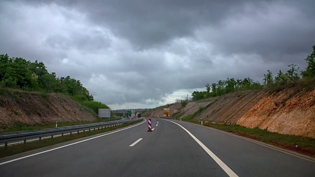 道路变窄视频素材