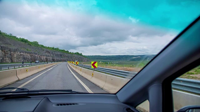 道路工程造成狭窄视频素材