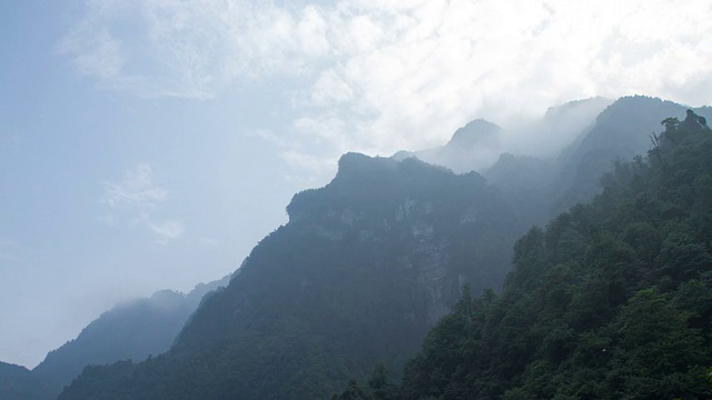 峨眉山的延时观视频素材