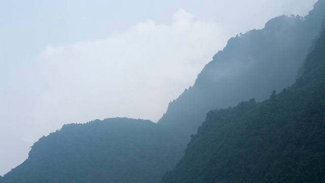 峨眉山的延时视图视频素材