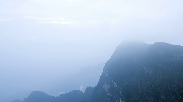 峨眉山的延时观视频素材