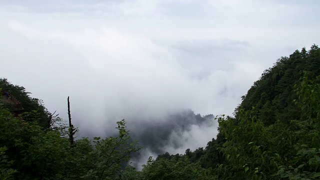 峨眉山的延时观视频素材