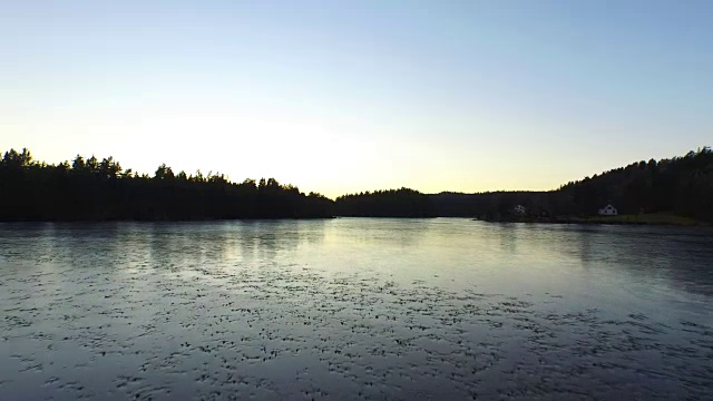 冻湖视频素材