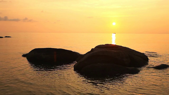 海上日落视频素材