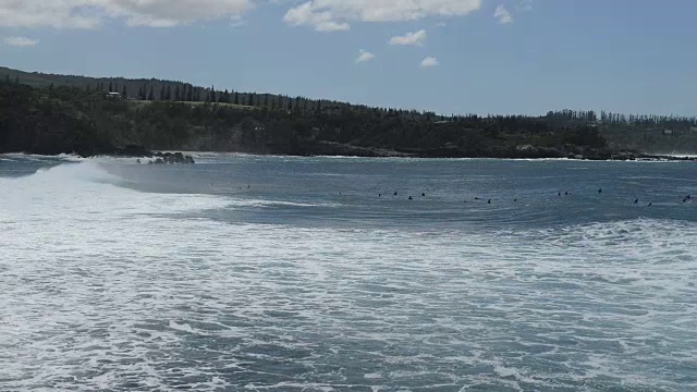 檀香山湾的大浪视频素材