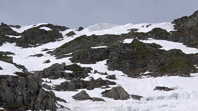 Hotaka山的陡坡视频素材