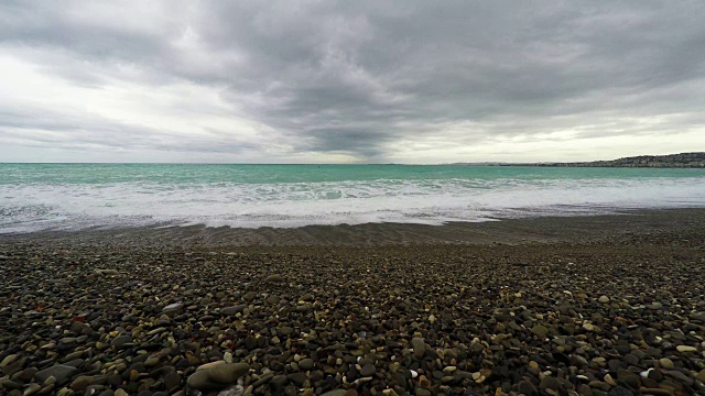 海岸线和海滩全景视频素材