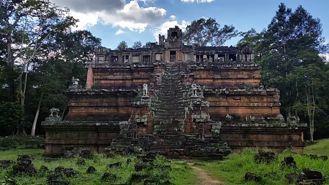 柬埔寨吴哥窟古石窟遗址寺视频素材