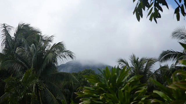 山川和天空的景观。Camiguin岛视频素材