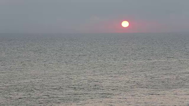 日出海风景。视频素材