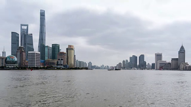 Time Lapse Shanghai Skyline /上海，中国视频素材