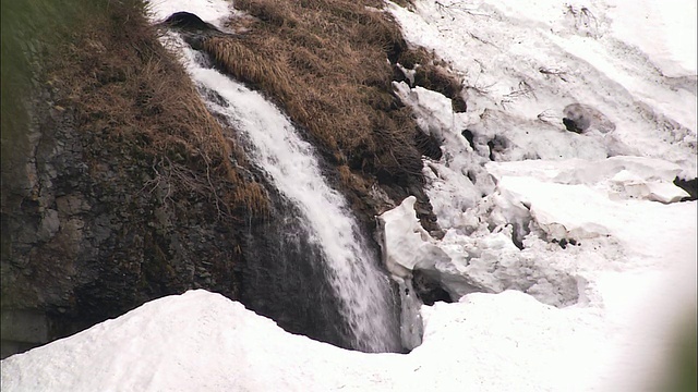 瀑布在北海道视频素材