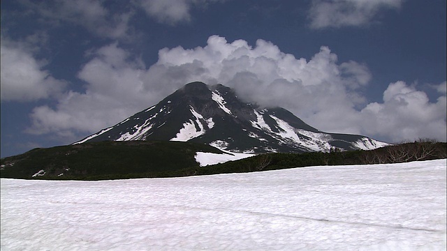 山。Rausu在北海道视频素材