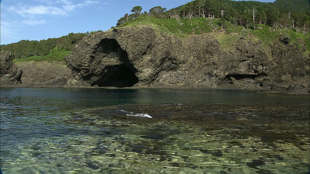 北海道知床半岛的海岸线视频素材