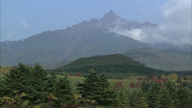 秋天的利尻山视频素材