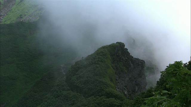 山。利尻岛在北海道视频素材