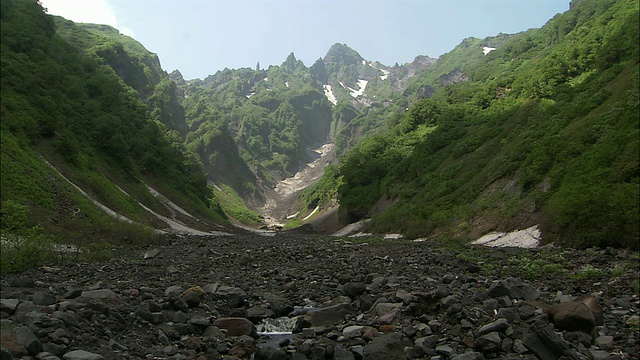 山。利尻岛在北海道视频素材