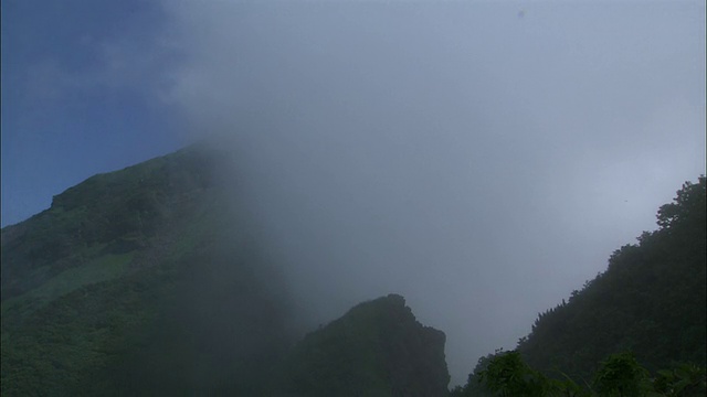 北海道利尻山的登山者视频素材