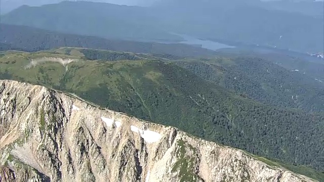 航拍，药古山，日本富山视频素材