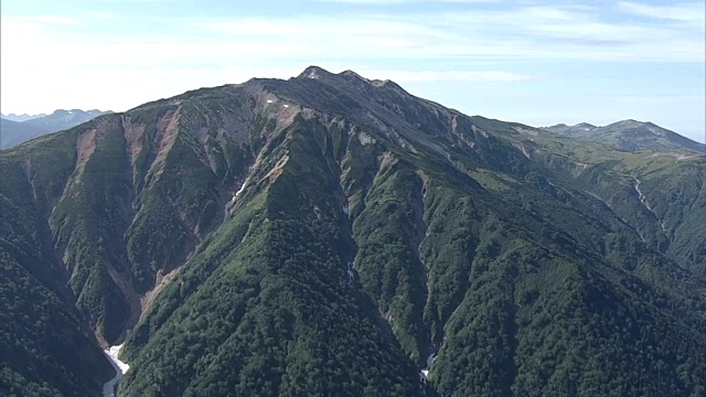 航拍，药古山，日本富山视频素材