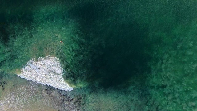 冲浪者,鸟瞰图视频素材