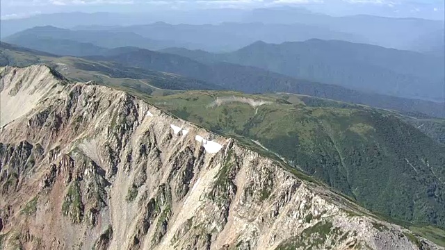 航拍，药古山，日本富山视频素材