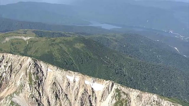 航拍，药古山，日本富山视频素材