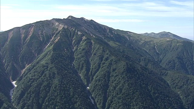 航拍，药古山，日本富山视频素材