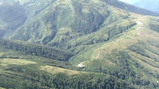 航拍，药古山，日本富山视频素材