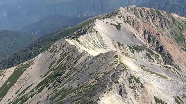 航拍，药古山，日本富山视频素材