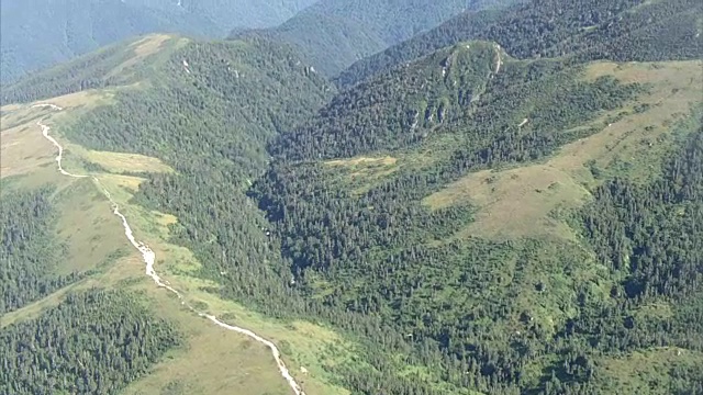 航拍，药古山，日本富山视频素材