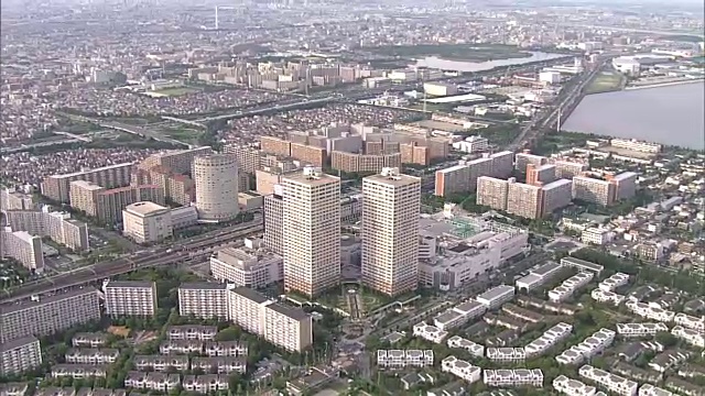 AERIAL，浦安，千叶，日本视频素材