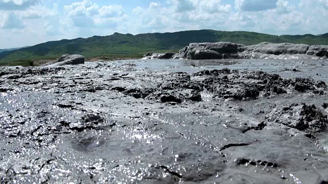 罗马尼亚泥火山保留区-布扎乌-贝尔卡视频素材