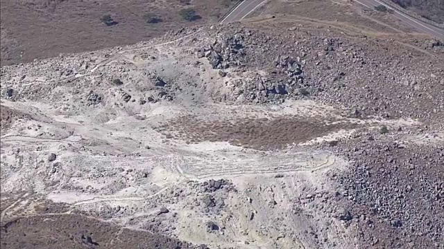 空中，Io山，活火山，宫崎骏，日本视频素材