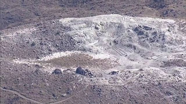 空中，Io山，活火山，宫崎骏，日本视频素材