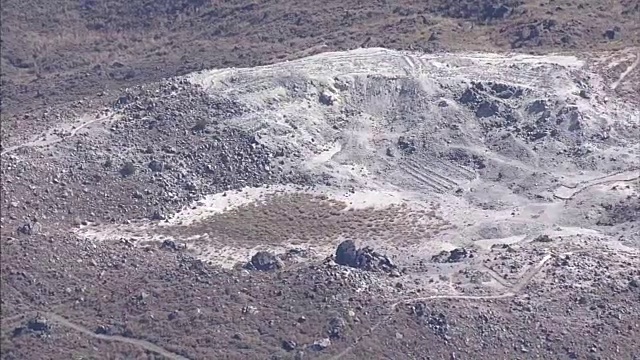 空中，Io山，活火山，宫崎骏，日本视频素材